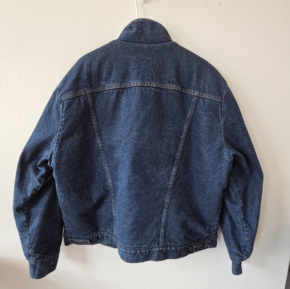 Vintage Wrangler Sherpa Denim Jacket 100% Cotton Made In USA - Picture 12 of 12